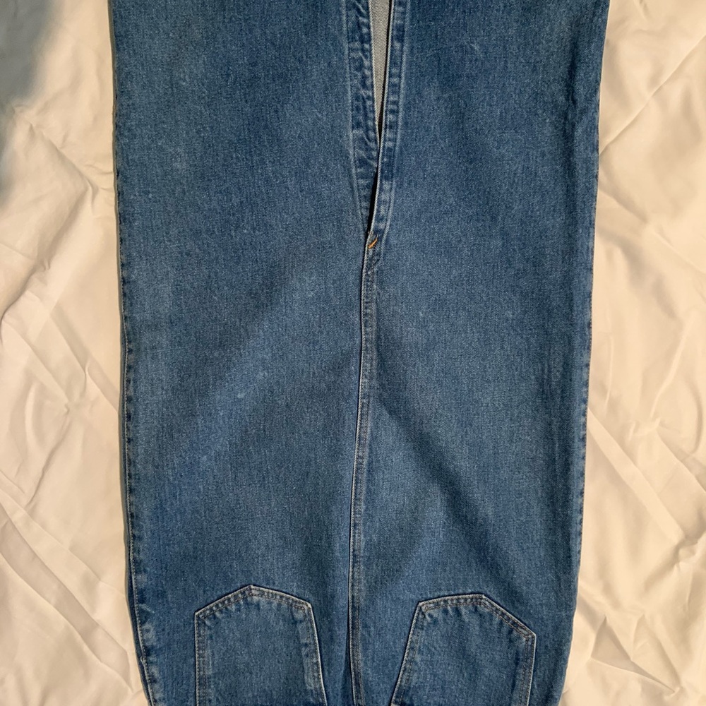 Vintage 1980’s Esprit. Denim ankle length skirt